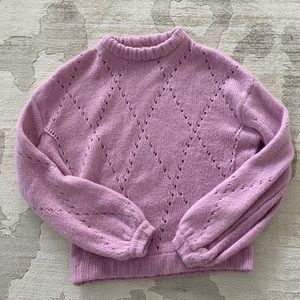 For Love and Lemons Pink Sweater